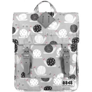 8848 BACKPACK FOR CHILDREN WITH SNAILS PRINT GREY 440-055-001