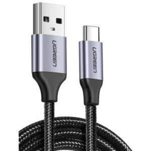 Ugreen Braided USB 2.0 Cable USB-C male - USB-A male Μαύρο 1.5m (60127).