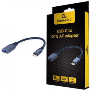 CABLEXPERT USB-C TO OTG AF ADAPTER SPACE GREY RETAIL PACK A-USB3C-OTGAF-01