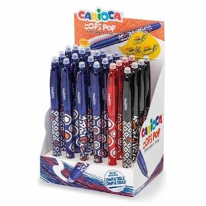 Carioca OOPS στυλό Erasable 0,7mm σε 3 χρώματα (Σετ 24τεμ).( 3 άτοκες δόσεις.)