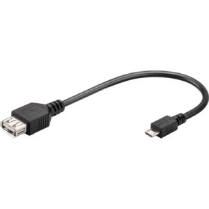 Adapter OTG micro-USB (A) σε USB (B) 20εκ για Smartphone & Table.