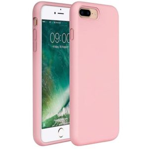 Θηκη Liquid Silicone για Apple iPhone 7+/8+ Ροζ. (0009094729)