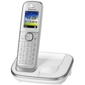 Ασύρματο Ψηφιακό Τηλέφωνο Panasonic KX-TGJ310GRW Λευκό με Έγχρωμη Οθόνη με Υποδοχή Hands Free.( 3 άτοκες δόσεις.)