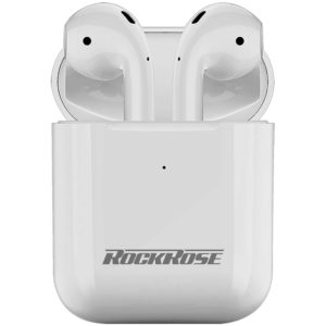 ROCKROSE earbuds Opera II με θήκη φόρτισης, True Wireless, λευκά RRWE11.