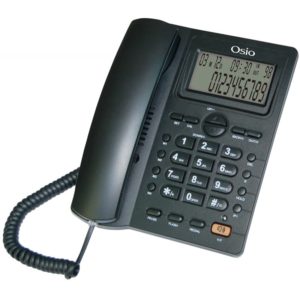 Osio OSW-4710B Μαύρο Ενσύρματο τηλέφωνο με οθόνη.
