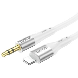 Καλώδιο σύνδεσης Ήχου Hoco UPA22 Lightning σε 3.5mm Αρσενικό Λευκό 1m.