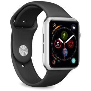Puro Apple Watch Band 3pcs SET 42-44mm Bands sizes included S/M & M/L - Μαύρο