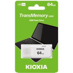 KIOXIA USB 2.0 FLASH STICK 64GB HAYABUSA WHITE U202 LU202W064GG4