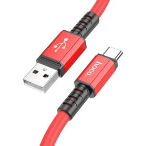 Καλώδιο Σύνδεσης Hoco X85 Strength USB σε USB-C 3A Κόκκινο 1m.