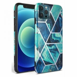 Tech-Protect Marble Back Cover Πλαστικό / Σιλικόνης Μπλε (iPhone 12 Pro Max).