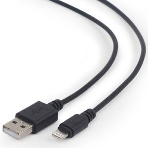 CABLEXPERT USB SYNC & CHARGING CABLE BLACK 2 m CC-USB2-AMLM-2M
