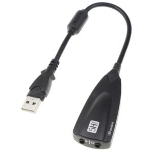 POWERTECH USB κάρτα ήχου ST16, USB2.0, 7.1, 2x 3.5mm, μαύρη ST16.