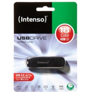 Intenso USB Drive 3.0 SPEED LINE 16GB Μαύρο 3533470