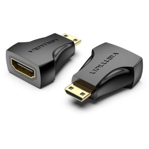 VENTION Mini HDMI Male to HDMI Female Adapter Black (AISB0).