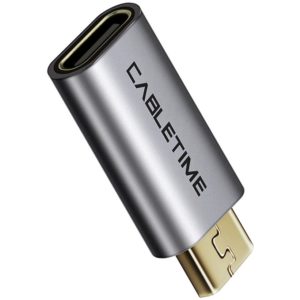 CABLETIME αντάπτορας OTG Micro USB σε USB Type-C C160, γκρι 5210131038499.