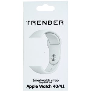 Ανταλλακτικό Λουράκι Trender TR-ASL41BWH Σιλικόνης για Apple Watch 40/41mm Λευκό.