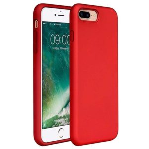 Θηκη Liquid Silicone για Apple iPhone 7+/8+ Κοκκινη. (0009094727)