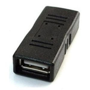 CABLEXPRT USB 2,0 COUPLER BLACK A-USB2-AMFF