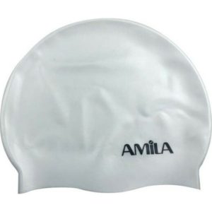 Σκουφάκι Κολύμβησης AMILA Basic Λευκό 47000.