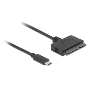 DELOCK καλώδιο USB-C σε SATA 22-pin 63803, 6Gb/s, 50cm, μαύρο 63803.( 3 άτοκες δόσεις.)