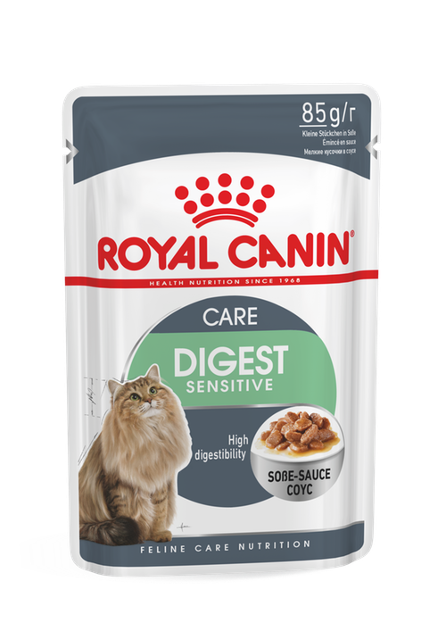 Φακελάκι Royal Canin F.Wet Digest Sensitive Gravy Ψιλοκομμένες Φέτες σε Σάλτσα 85gr