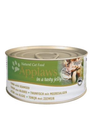 Κονσέρβα Cat Applaws Φιλέτο Τόνου με Φύκια σε Jelly 156gr