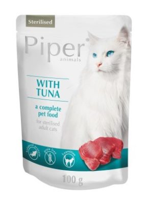 Piper Cat Adult Φακελάκι Sterilised με Τόνο Economy Pack 4 Τεμ. x 100gr