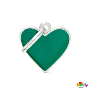 Ταυτότητα My Family Basichand σε Σχήμα Καρδιάς, Πράσινο - Small