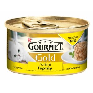 Υγρή Τροφή για Ενήλικες Γάτες Purina Gourmet Gold Ταρτάρ με Κοτόπουλο 85 gr