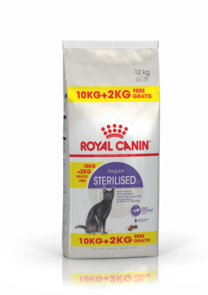 Ξηρά Τροφή Royal Canin Sterilised37 για Στειρωμένες Γάτες 10kgr + Δώρο 2 kgr