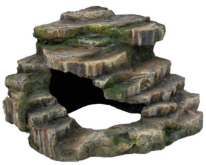 Διακοσμητικός Γωνιακός Βράχος Trixie με Σπηλιά και Πλατφόρμα Διαστάσεων:26x20x26cm