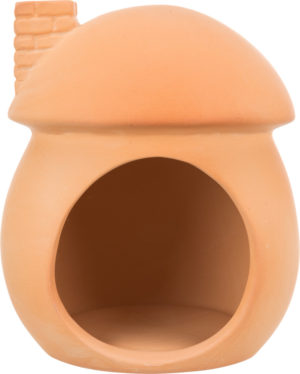 Κεραμικό Σπίτι Trixie για Χάμστερ, Διαστάσεων: 11x11cm, Τερακότα υποστηρίζει τη ρύθμιση της θερμοκρασίας του σώματος σε ζεστές μέρες