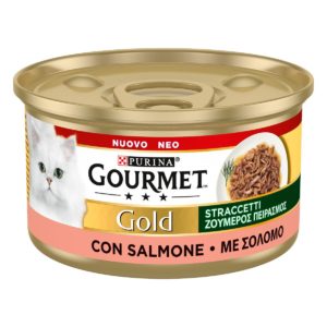 Υγρή Τροφή για Ενήλικες Γάτες Purina Gourmet Gold Ζουμερός Πειρασμός με Σολομό 85gr
