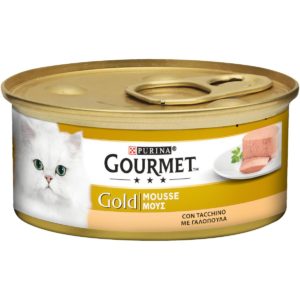 Υγρή Τροφή για Ενήλικες Γάτες Purina Gourmet Gold Μους με Γαλοπούλα 85 gr