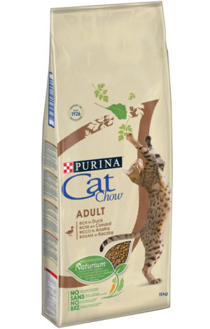 Ξηρά Τροφή Purina Cat Chow Adult Πλήρης Τροφή για Ενήλικες Γάτες Πλούσια σε Πάπια 15Kg