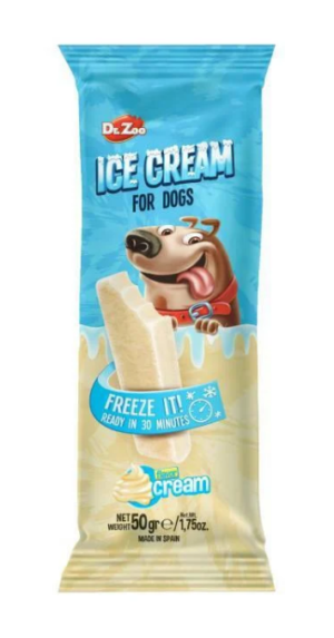 Παγωτό Σκύλου Dr. Zoo Helado με Γεύση Κρέμα 50gr