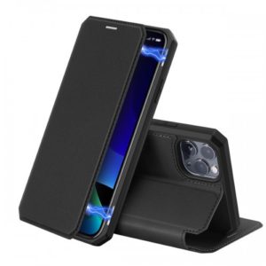 Dux Ducis Skin X Δερμάτινη Μαγνητική Θήκη Πορτοφόλι με Βάση Στήριξης για iPhone 11 Pro - Μαύρο
