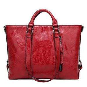 Τσάντα ώμου Female Shoulder PU Leather Women Handbag Crossbody Bag RED