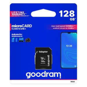 Goodram M1AA-1280R12 memory card 128 GB MicroSDHC Class 10 UHS-I