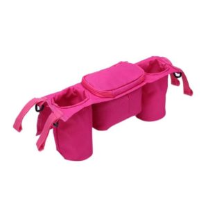 Convenient Practical PINK Stroller Organizer Storage Cup Bag for Babies OEM