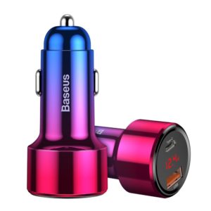 Baseus Magic Series PPS Car Charger with digital display USB Quick Charge 3.0 USB Type C PD QC4+ 45W 6A Red CCMLC20C-09