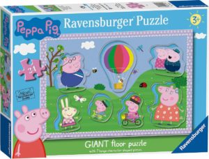 Ravensburger Giant Floor Puzzle Peppa Pig Fun in the sun 24pcs 030262 Πέππα διασκέδαση στην εξοχή