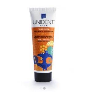 Intermed Unident Kids Toothpaste 1000ppm Fluoride Από 2 Ετών με Γεύση Τσιχλόφουσκα 50ml.