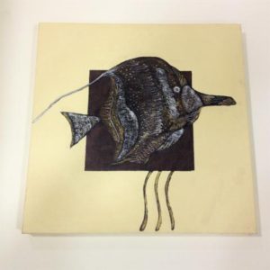 Πίνακας Ψάρι Hand Made 60x60 cm