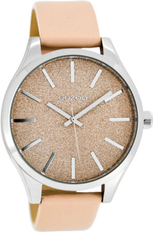 OOZOO TIMEPIECES PINK LEATHER STRAP