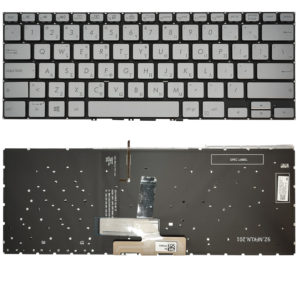 Πληκτρολόγιο Laptop Keyboard for ASUS zenbook flip 14 UX462 UX462DA UX462FA GR layout Silver OEM(Κωδ.40775GRNOFRSILBL)
