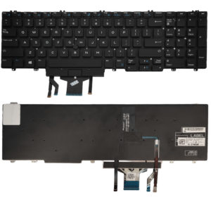 Πληκτρολόγιο Laptop Keyboard for DELL Precision 7530 15-7530 M3520 3530 M7520 7710 M7720 US No Frame Backlit OEM(Κωδ.40908USNOFRAMEBL)
