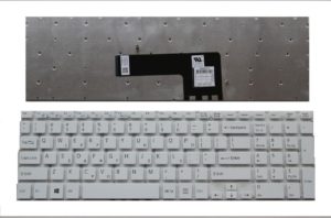 Πληκτρολόγιο Ελληνικό-Greek Laptop Keyboard Sony VAIO 15 15E SVF15 SVF152 SVF153 SVF15A SVF152C SVF15E (Not Fit SVF15N) Series SVF152C29M SVF15NE2E SVF152A29M SVF15A1M2ES (Κωδ. 40139GRWHITENOFRAME)