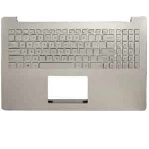 Πληκτρολόγιο Laptop Keyboard for Asus Notebook N501VW US Palmrest Silver OEM(Κωδ.40805USSILVERPALM)