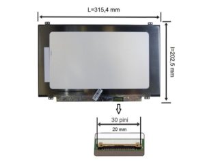 Οθόνη Laptop - LED monitor 14.0 1920x1080 FHD 30pin 315mm EDP Slim IPS Laptop Display panel (Κωδ. 1-SCR0062)